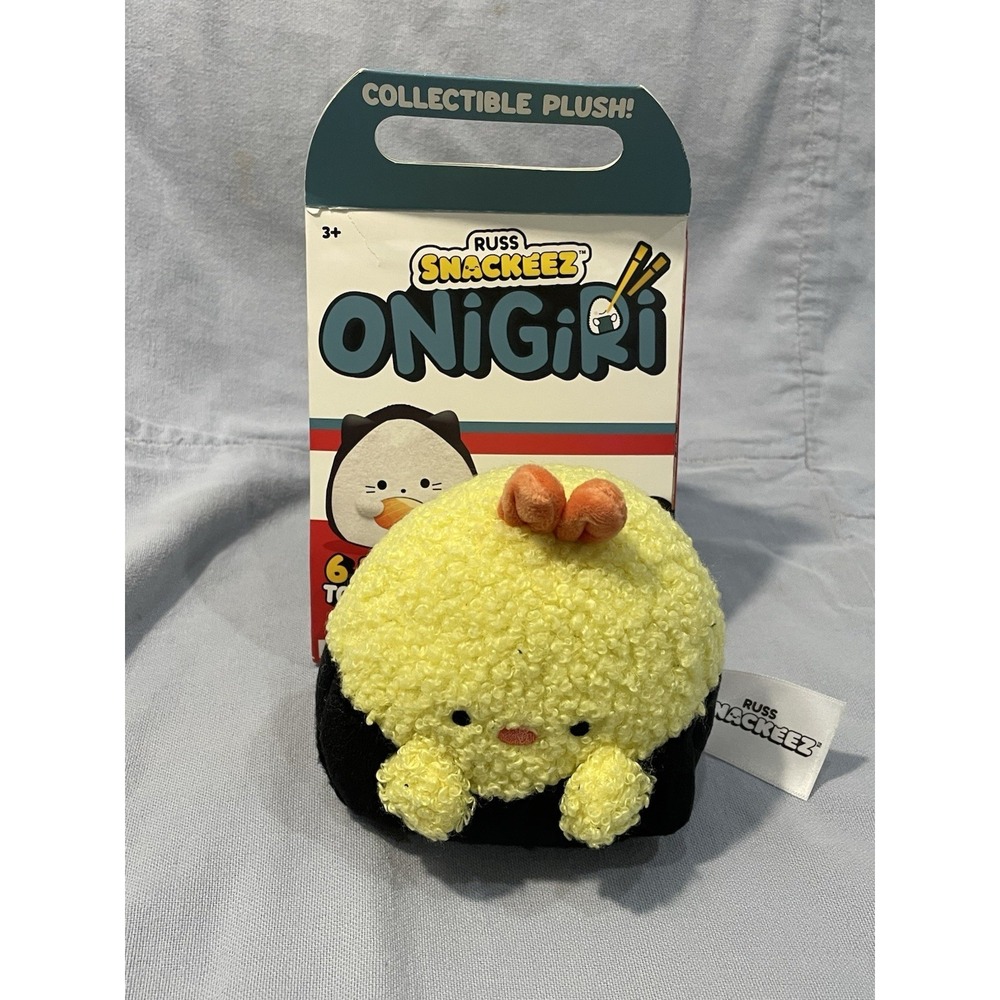 NEW Viral Snackeez Jazwares Onigiri 4" Plush - Yellow Chicken Onigiri - Open Box